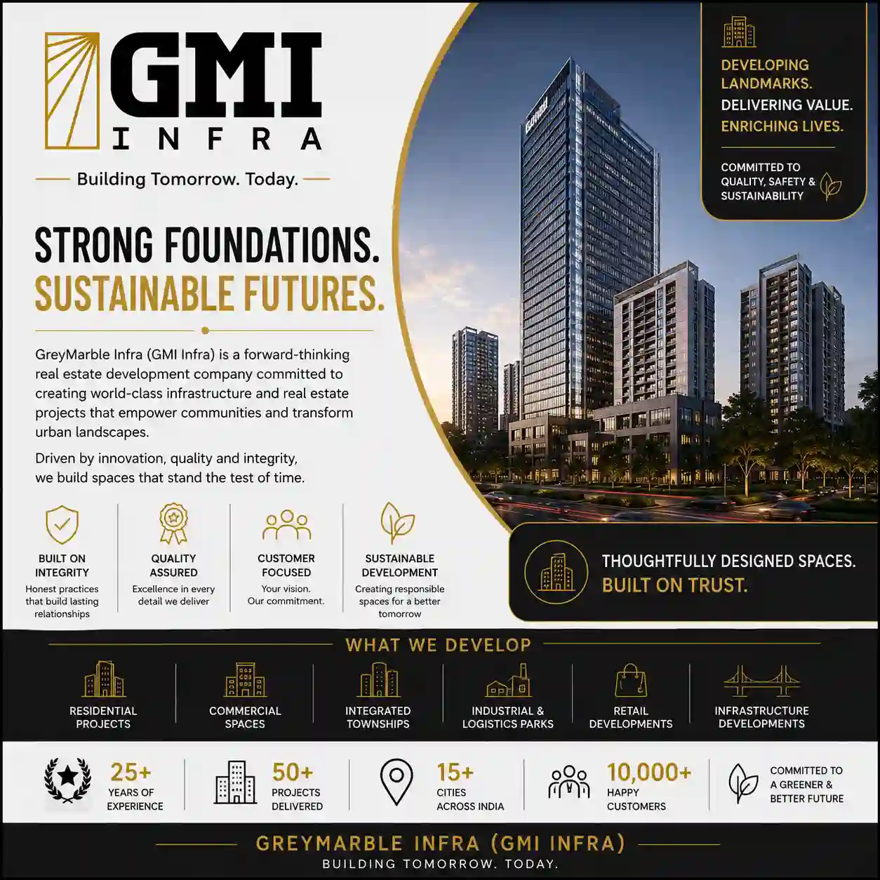 GreyMarble Infra official logo – trusted developer